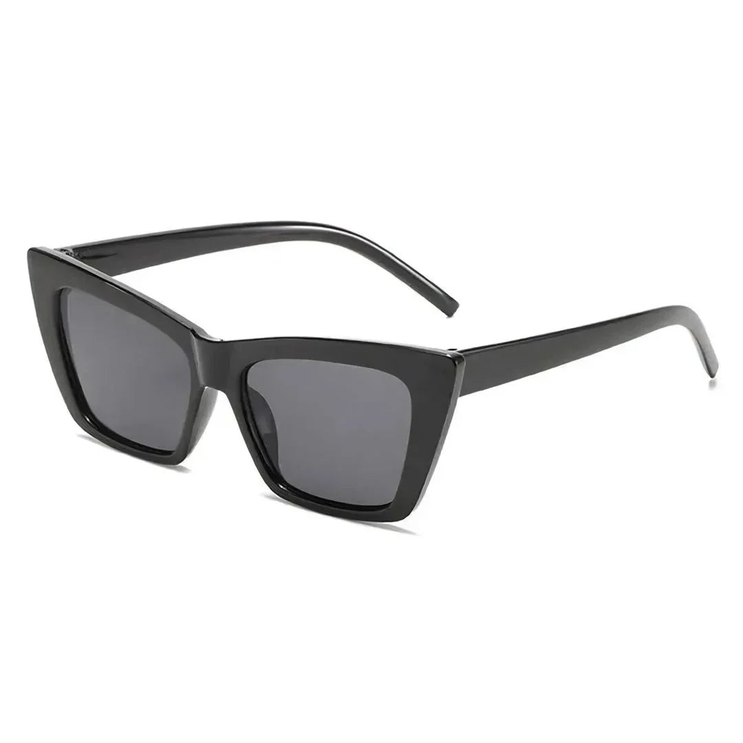Trendy cat-eye sunglasses with polycarbonate lenses that provide UV400 protection and anti-reflective coating for enhanced clarity