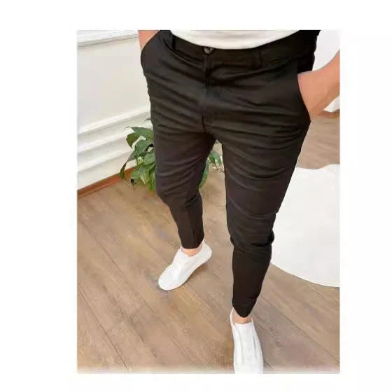 Casual ankle-length pants with stylish button details, available in a range of versatile colours