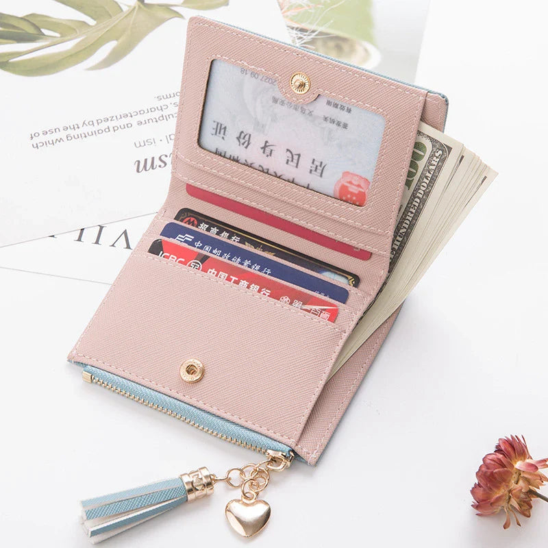 GiftHome UK Stylish Leather Women's Coin Purse with Zipper Closure