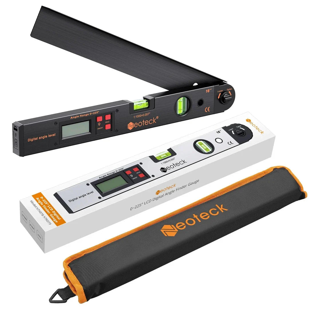 LCD Digital Protractor Spirit Level for precise angle measurement in carpentry, woodworking, and DIY projects