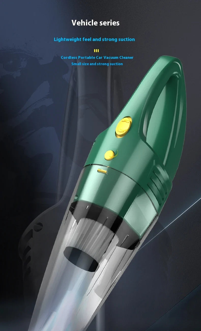 Premium cordless car vacuum cleaner with powerful suction and rechargeable battery for effortless cleaning of vehicle interiors