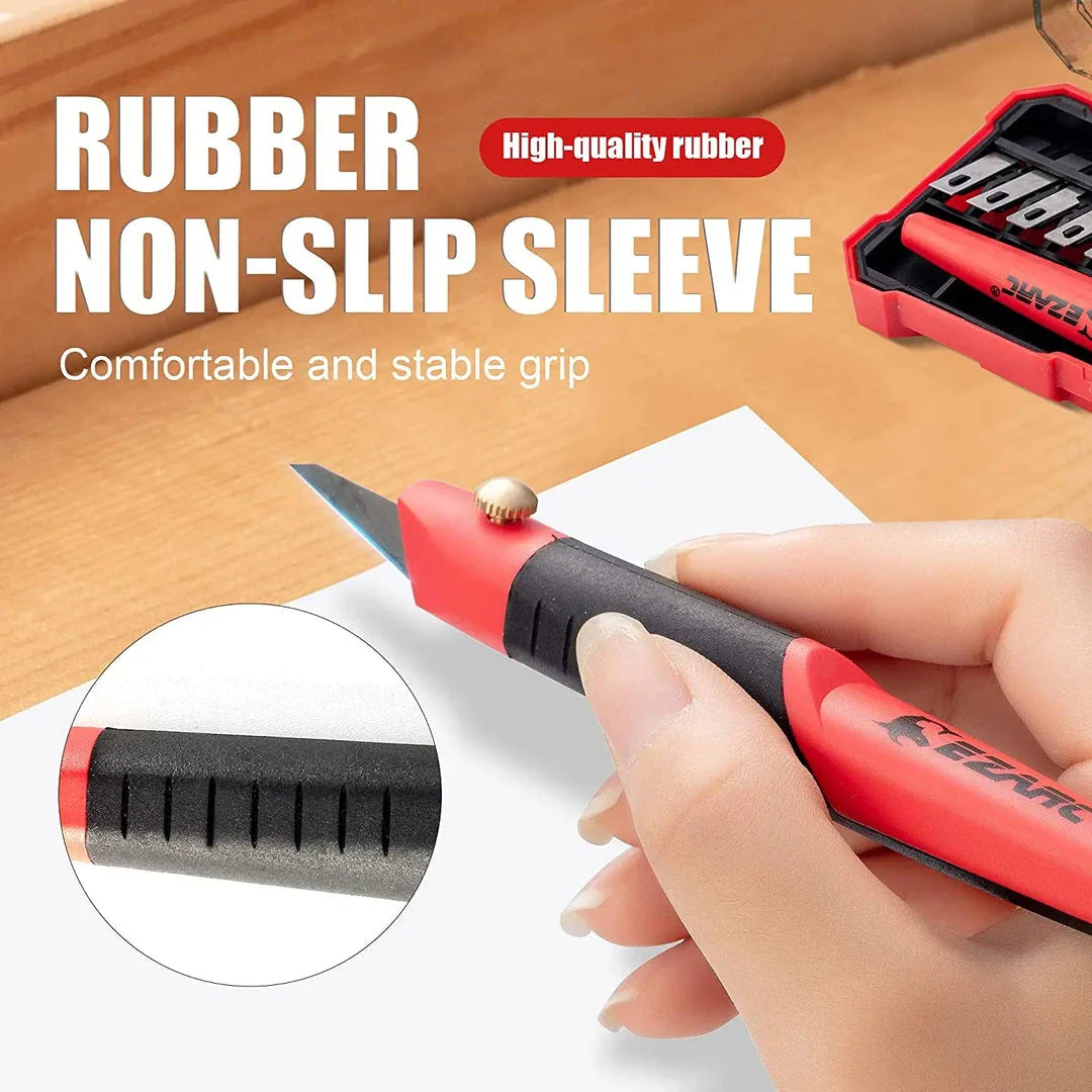 Trendha Precision Utility Knife Set with Sharp Blades, Ergonomic Handle, and Versatile Functionality