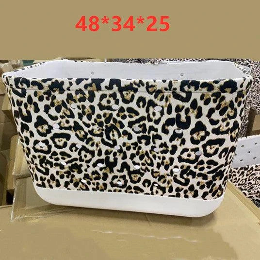 Premium waterproof beach tote bag in various vibrant colours, featuring spacious main compartment and multiple pockets for organised storage