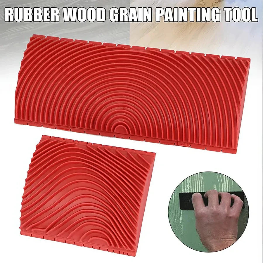 Trendha Wood Grain Effect Roller Set - Achieve a professional-looking wood grain finish on walls, furniture, and more