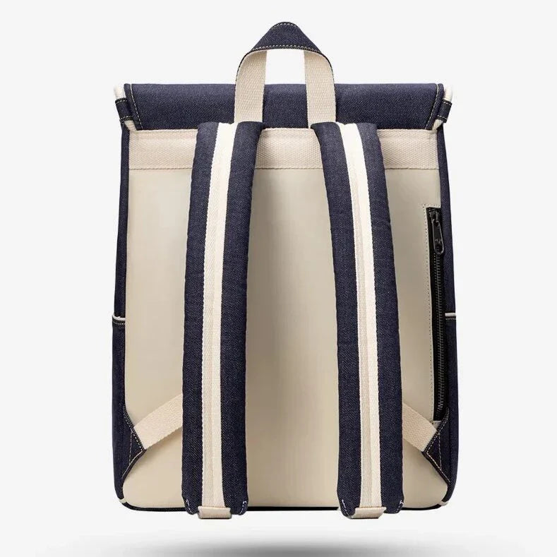 Premium eco-friendly denim waterproof backpack with multiple pockets and a comfortable handle for active lifestyles