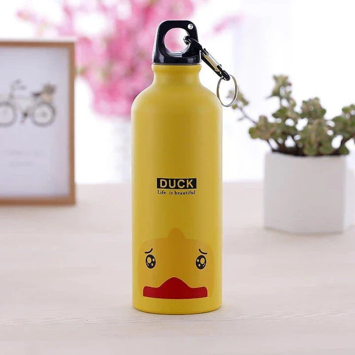Premium metal water bottle with stylish animal-inspired prints, perfect for everyday hydration and British consumers