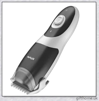 A premium baby hair clipper with a grey colour, featuring an ergonomic design and quiet, vibration-free operation for a smooth, safe haircut experience.