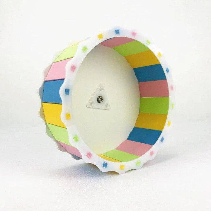 Premium PVC Hamster Wheel with 14.5 cm diameter for energetic exercise and activity