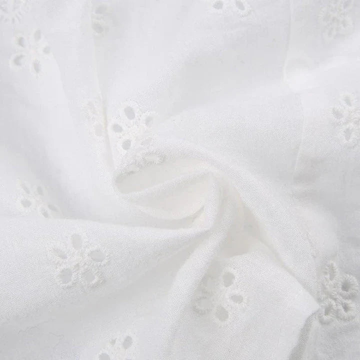 Stylish lace-up tube top in white, featuring a figure-flattering fit and premium cotton construction for a comfortable and fashionable UK look.