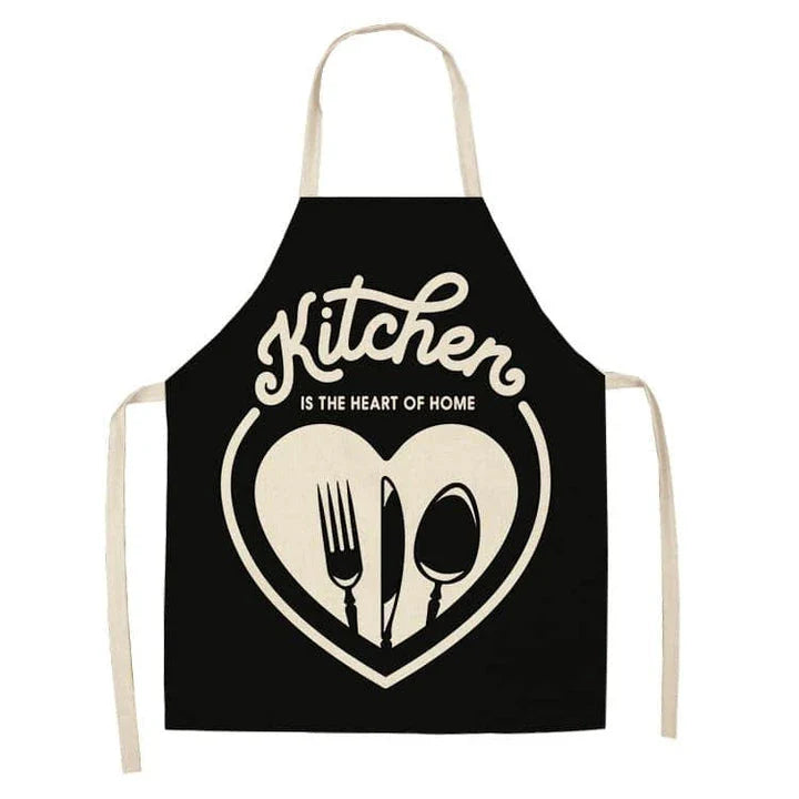 Premium Cotton and Linen Apron in Blue, Green, Grey, and White colors for the modern British kitchen
