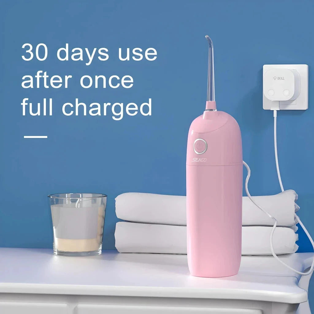 Premium Waterproof Dental Water Flosser with Rechargeable Power and Colour Options
