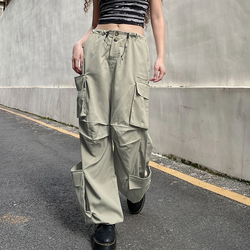 Personalised side pocket cargo trousers in grey, featuring a relaxed fit and practical pockets for everyday use.