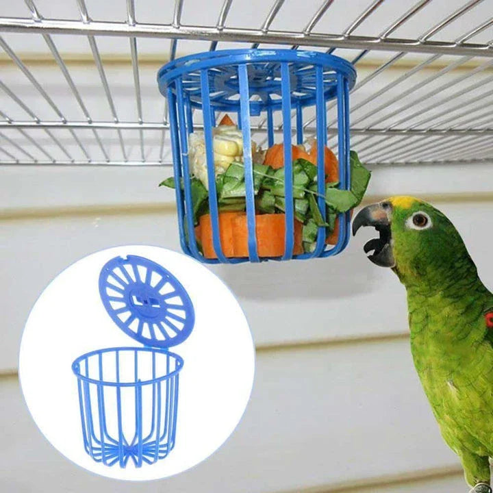 Premium Bird Feeder with Stylish Cage Design - Durable Plastic Construction, Compact Size, Attracts Garden Birds