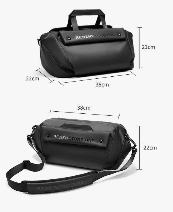 Versatile Chest Bag for Men - Premium Oxford Cloth Utility Bag with Multiple Pockets and Water-resistant Design