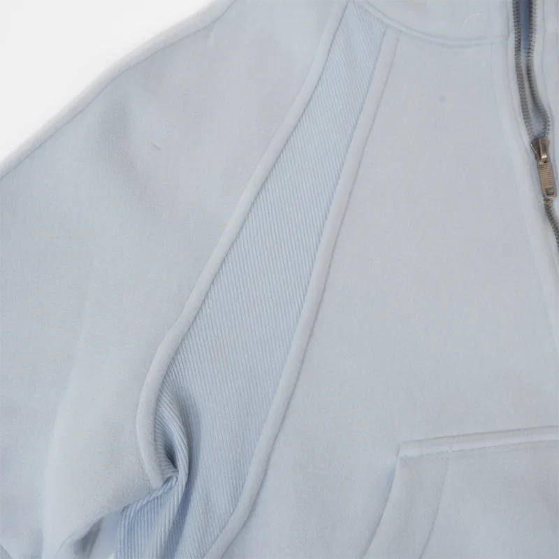 Premium women's sports fleece hoodie with half zip, available in a range of sophisticated colours