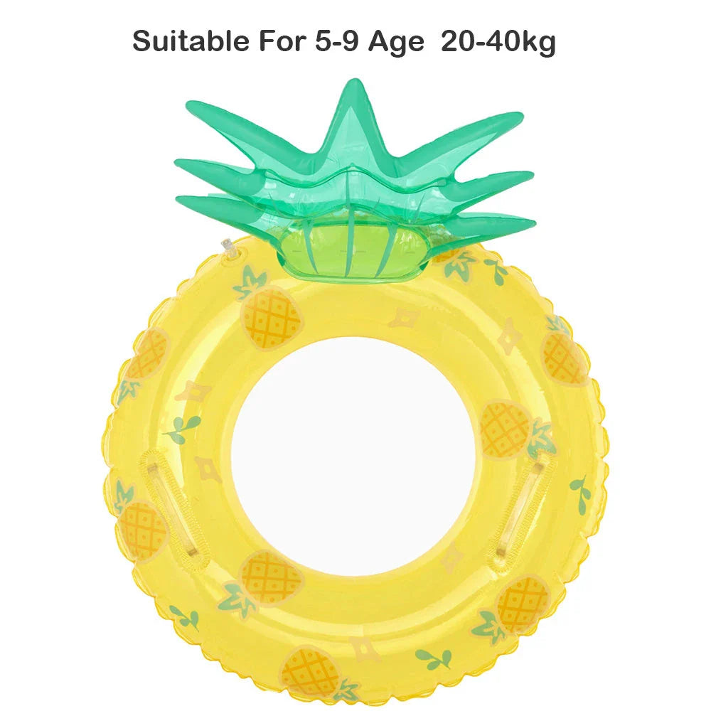 Vibrant inflatable baby swim ring with double handles and anti-leakage design for safe and enjoyable water play