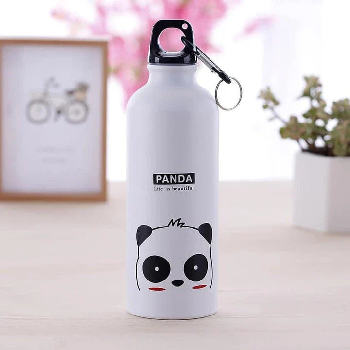 Premium metal water bottle with stylish animal-inspired prints, perfect for everyday hydration and British consumers