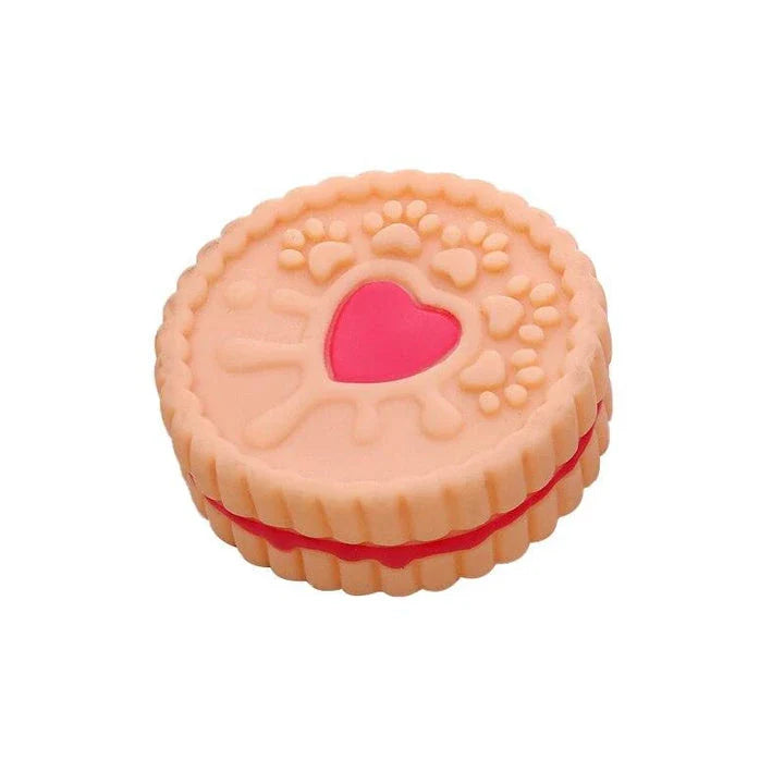 Premium Cookie-Shaped Pet Toy for Dogs in various vibrant colours
