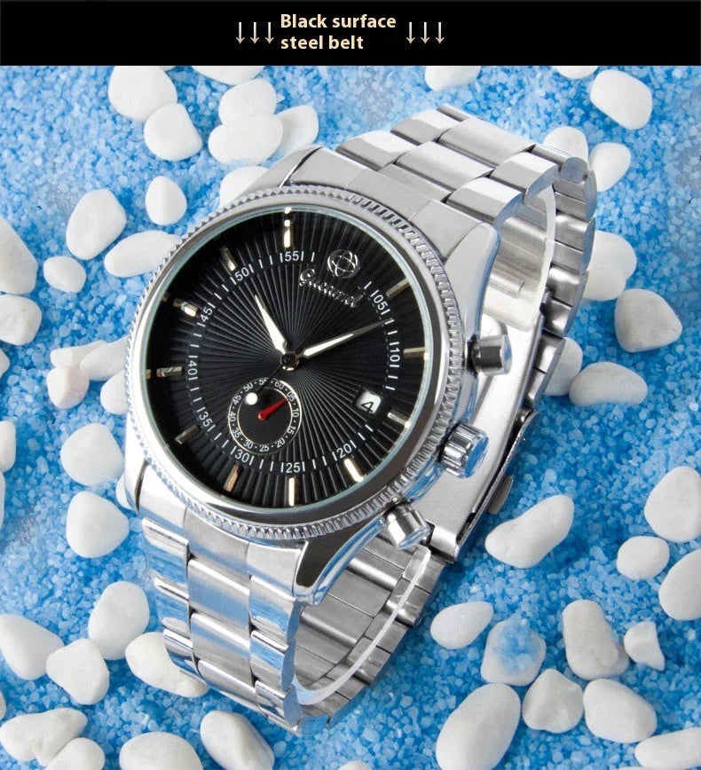 Premium British-made steel-belt business watch with a classic, elegant design
