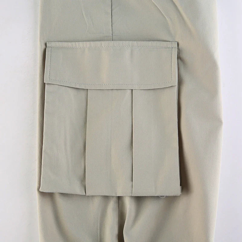 Personalised side pocket cargo trousers in grey, featuring a relaxed fit and practical pockets for everyday use.