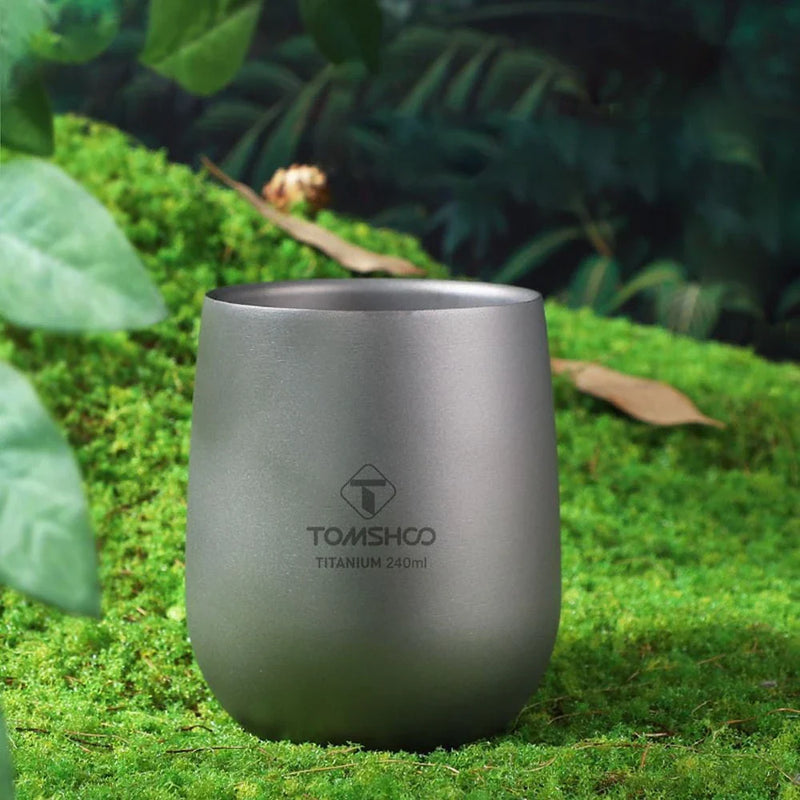 GiftHome UK Robust and Insulated Titanium Camping Mug for Outdoor Adventures