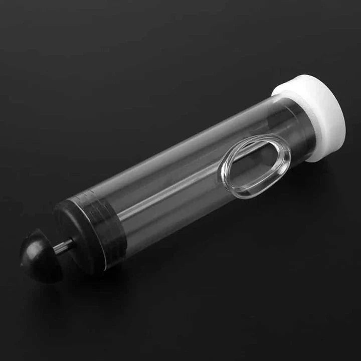 A transparent, adjustable-length tool for efficiently locating and marking queen bees in beehives.