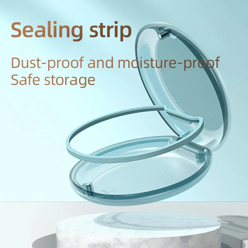 High-quality orthodontic retainer storage box made of durable frosted PC material with waterproof and breathable design