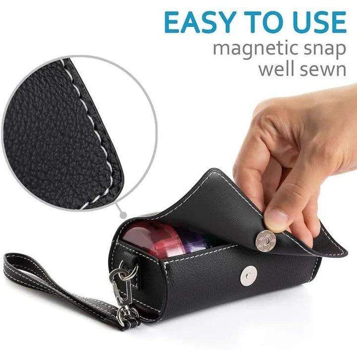 7 Days Pill Box Travel Weekly Medicine Organizer - Transparent Round Pill Case with Day and Night Markings
