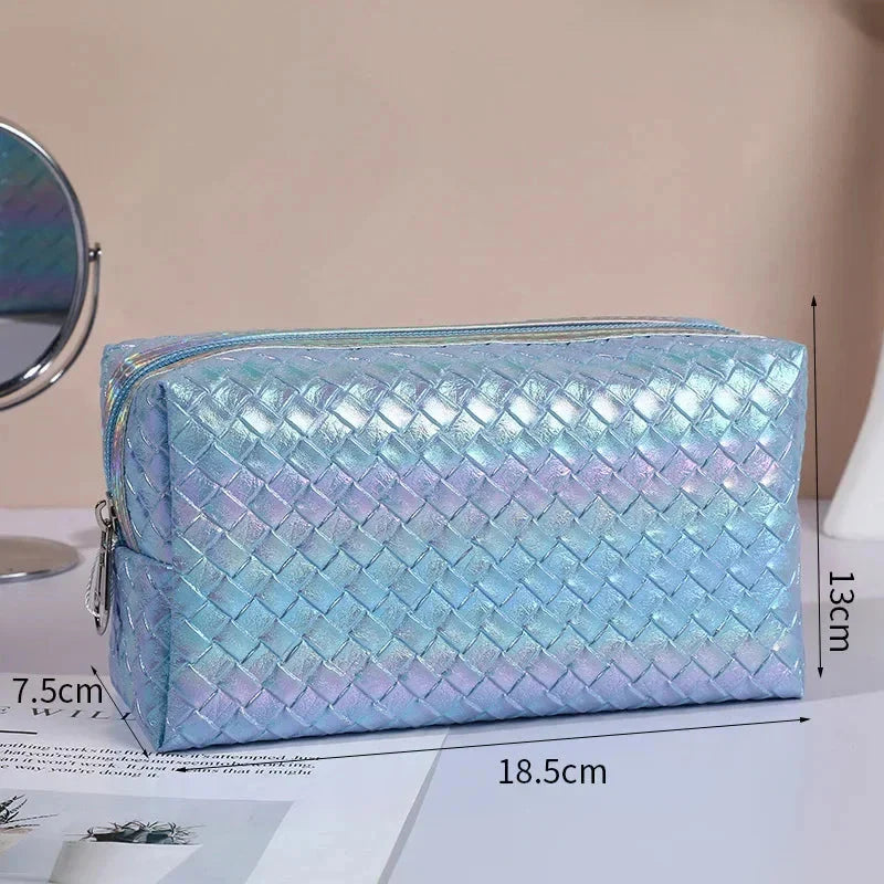 Premium waterproof cosmetic bag with stylish candy-coloured designs, perfect for British travellers