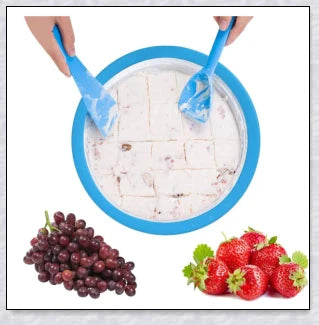 Slushypan Magic Ice Cream Maker - Create homemade frozen treats in minutes with this compact, user-friendly kitchen gadget