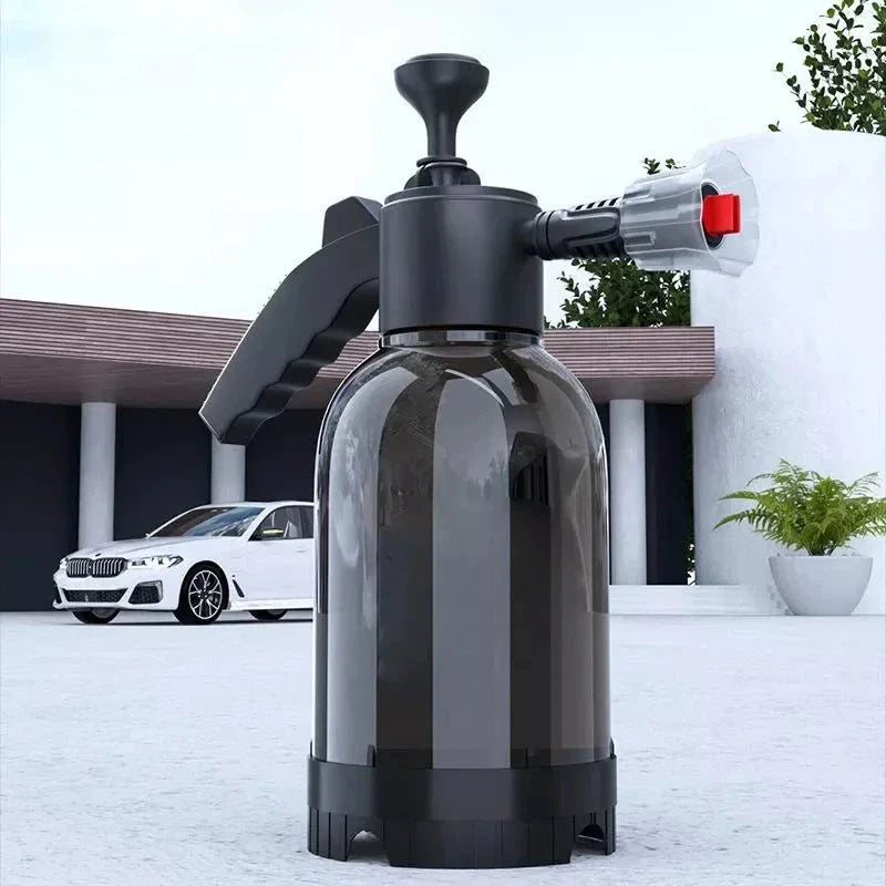 Premium 2L High-Pressure Car Wash & Garden Foam Sprayer with ergonomic design and hands-free spraying capabilities