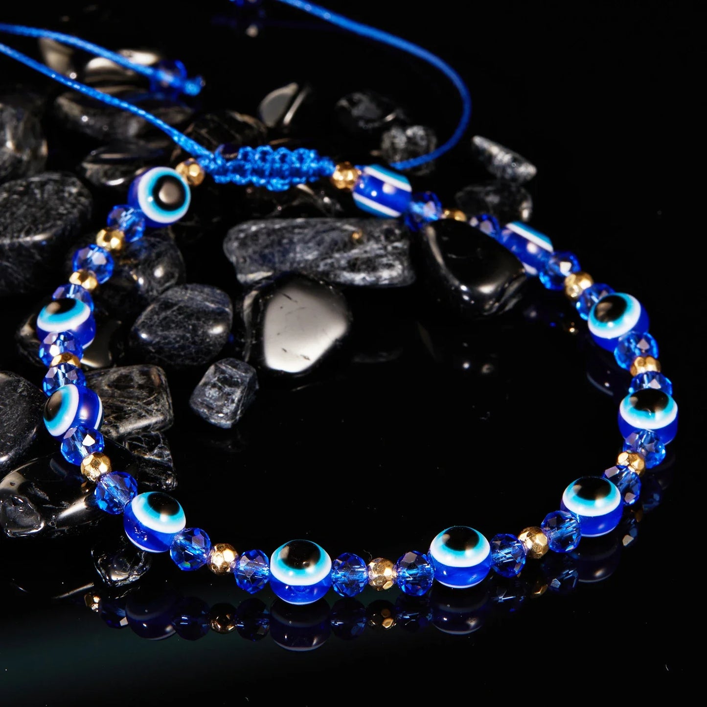 A beautiful adjustable bracelet with sparkling crystal beads in various colours