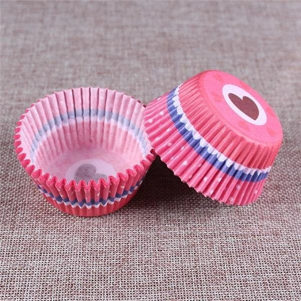 Premium British-made paper cupcake liners in a mixed colour pack, perfect for baking delicious treats at home
