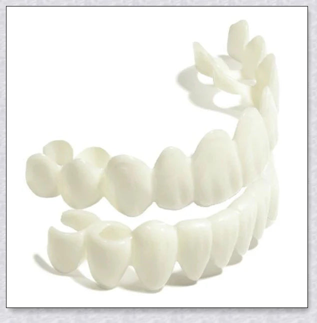 Premium snap-on veneers made with micro-thin polypropylene to instantly transform your smile