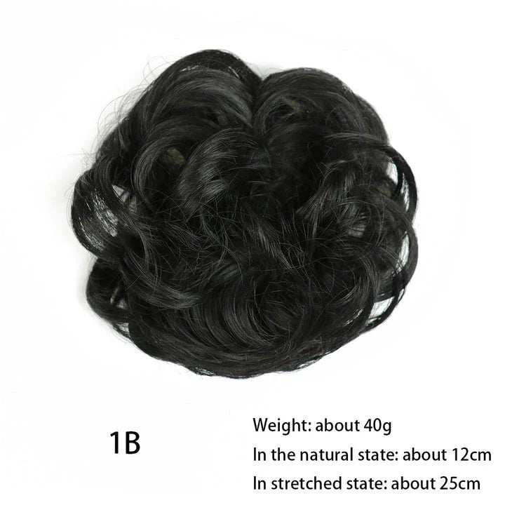 Messy Chignon Donut Hair Bun Pad in Fawn Brown, a versatile hair accessory that provides effortless elegance