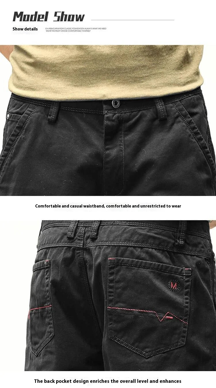 Premium casual trousers for British gentlemen, crafted with mink fabric and medium elastic waistband for comfort and style