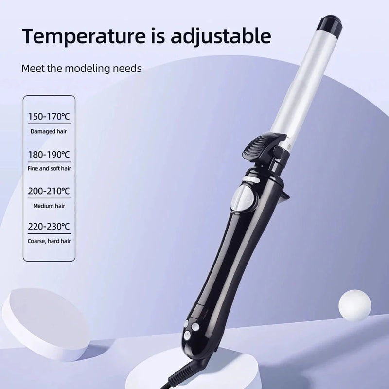 GiftHome UK Professional 25mm Automatic Curling Iron with 360° Rotation