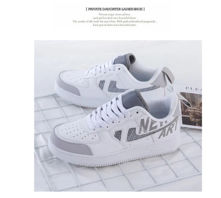 Trendy reflective sneakers in various colours with a casual, stylish design for men and women