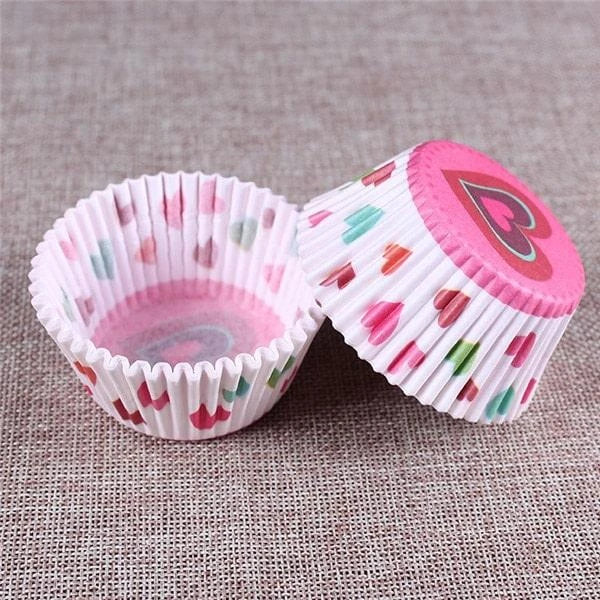Premium British-made paper cupcake liners in a mixed colour pack, perfect for baking delicious treats at home