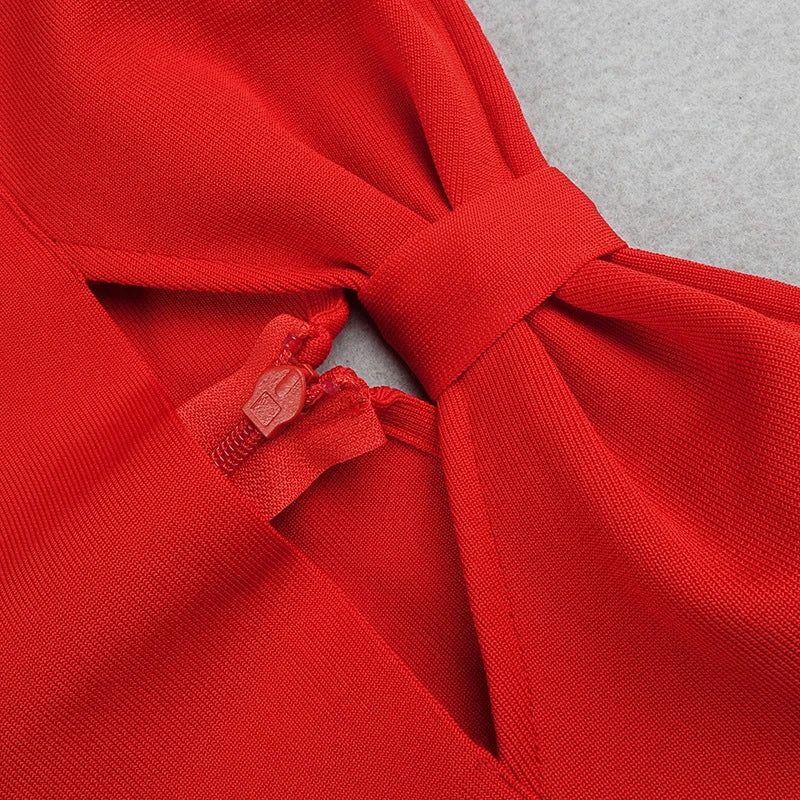 A captivating halter neck bandage dress in a range of solid colours, perfect for parties, clubs, and special events