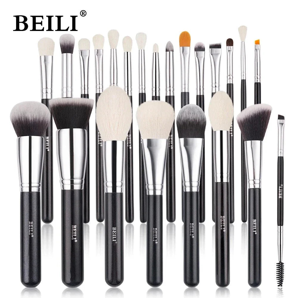 Professional 30-Piece Black Makeup Brush Set for Flawless Makeup Application