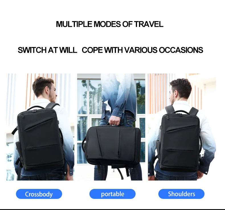 Versatile Backpack made of premium Oxford textile with multiple pockets for organised storage