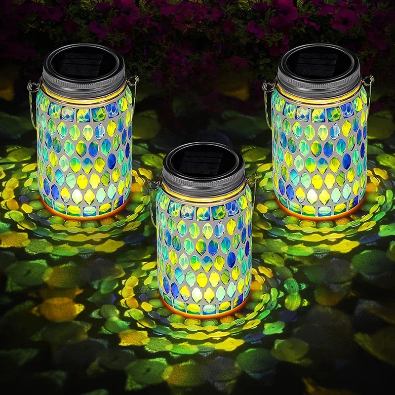 GiftHome UK Elegant Solar Powered Mason Jar Lamp for Outdoor Lighting