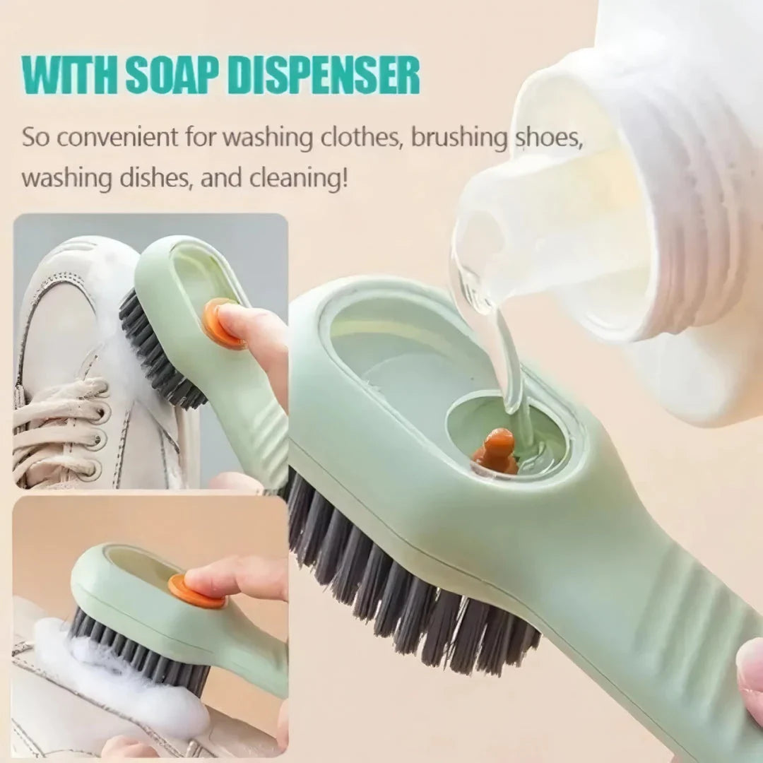 Premium Automatic Shoe Scrubber with Liquid Dispenser for Thorough Cleaning and Gentle Fabric Care