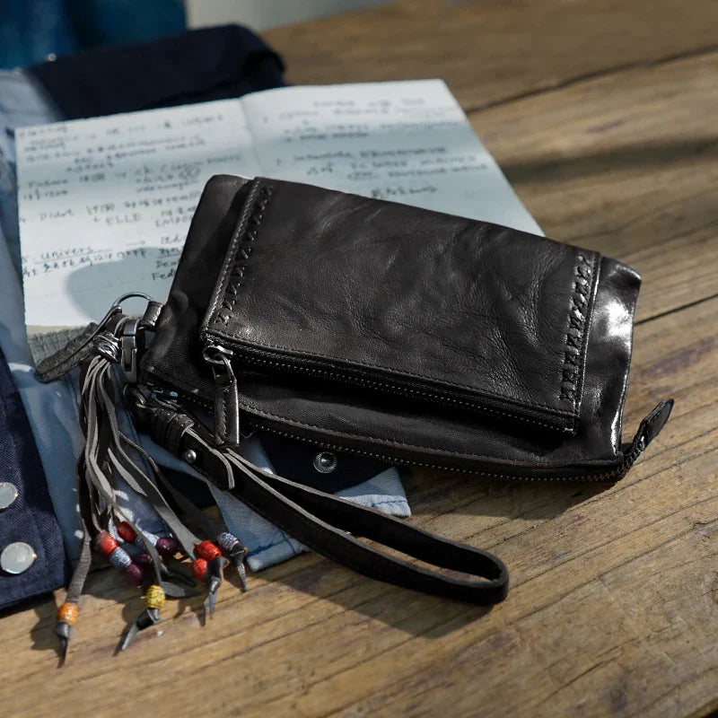 GiftHome UK Premium Handcrafted Vintage Leather Wallet for Men & Women
