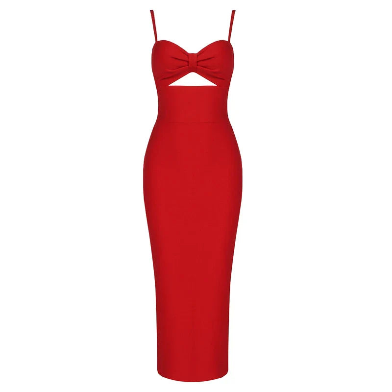 A captivating halter neck bandage dress in a range of solid colours, perfect for parties, clubs, and special events