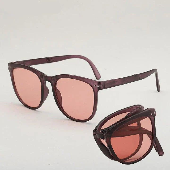 Elegant and foldable sunglasses with UV400 protection, perfect for British women's everyday style
