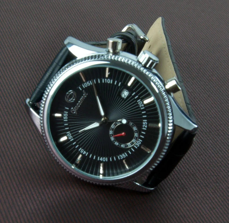 Premium British-made steel-belt business watch with a classic, elegant design