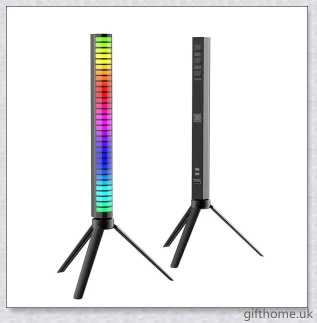 Voice-activated car sound control light with 32 colourful lamp beads, adjustable brightness and speed, and music-synchronized light show