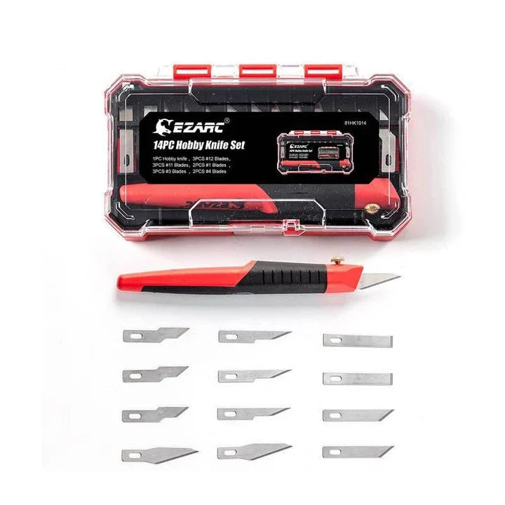 Trendha Precision Utility Knife Set with Sharp Blades, Ergonomic Handle, and Versatile Functionality